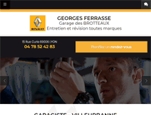 Tablet Screenshot of garage-renault-lyon.com